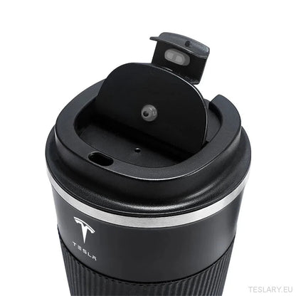 Tesla Series Stainless Steel Thermal Mug with Tesla Logo - TESLARY Tesla Shop Accessories Europe Nederlands Ireland Deutschland Espana Alicante France Italia