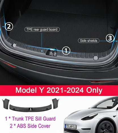TPE Trunk Protective Guard for Tesla Model Y 2022 - 2024 - TESLARY Tesla Shop Accessories Europe Nederlands Dublin Cork Ireland Deutschland Espana Alicante France Italia