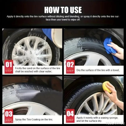 Tyre Polishing Wax - Gets your tyres back to black - Tesla Shop Europe - TESLARY.IE Ireland - France boutique- Deutschland Geschäft- España comercio - Nederland winkel- TESLARY.IE