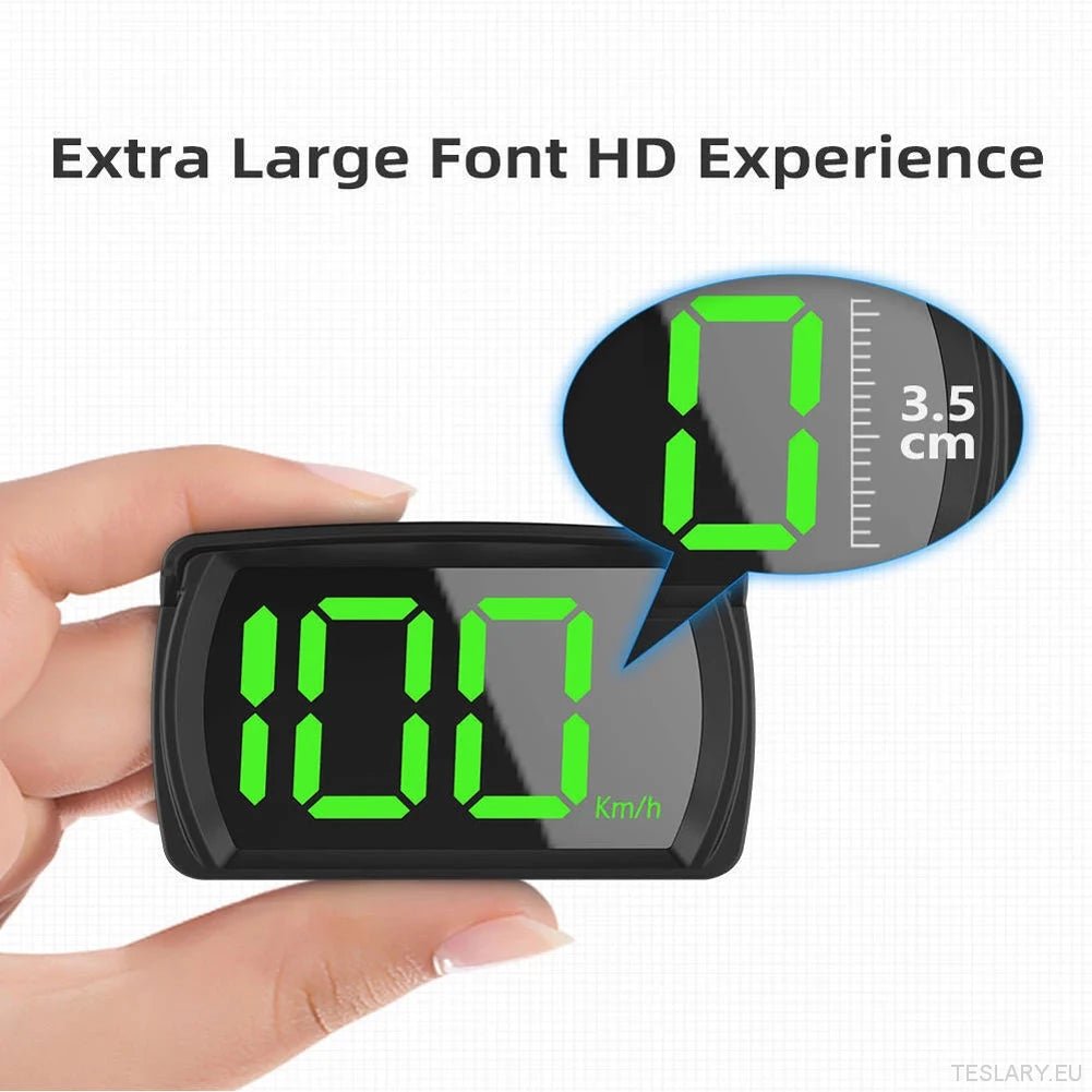 Universal GPS Speedometer with HD Display for All Vehicles - TESLARY Tesla Shop Accessories Europe Nederlands Ireland Deutschland Espana Alicante France Italia