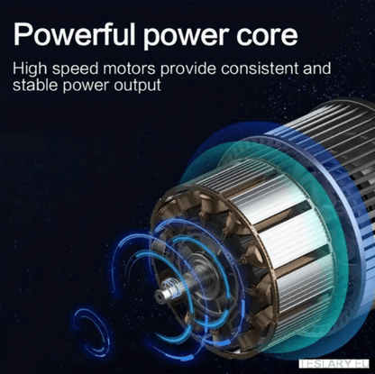 Vacuum Wired High Power Suction with Attachments Handheld Light Weight Black - TESLARY Tesla Shop Accessories Europe Nederlands Dublin Cork Ireland Deutschland Espana Alicante France Italia
