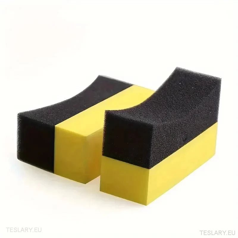 Wheel Wax Sponge for Polishing your Tyres Back to Black - Tesla Shop Europe - TESLARY.IE Ireland - France boutique- Deutschland Geschäft- España comercio - Nederland winkel- TESLARY.IE