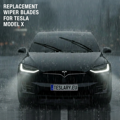 Wiper blades for Tesla Model X, (2pcs set) windshield wiper with integrated cleaning function - RIGHT HAND DRIVE ( FOR  UK & IRELAND )