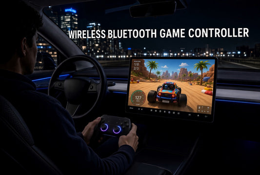 Wireless Gaming Controller Suitable for Tesla Model 3 , Model Y , Model 3 Highland or Model Y Juniper ( Rechargable ) - TESLARY Tesla Shop Accessories Europe Nederlands Dublin Cork Ireland Deutschland Espana Alicante France Italia
