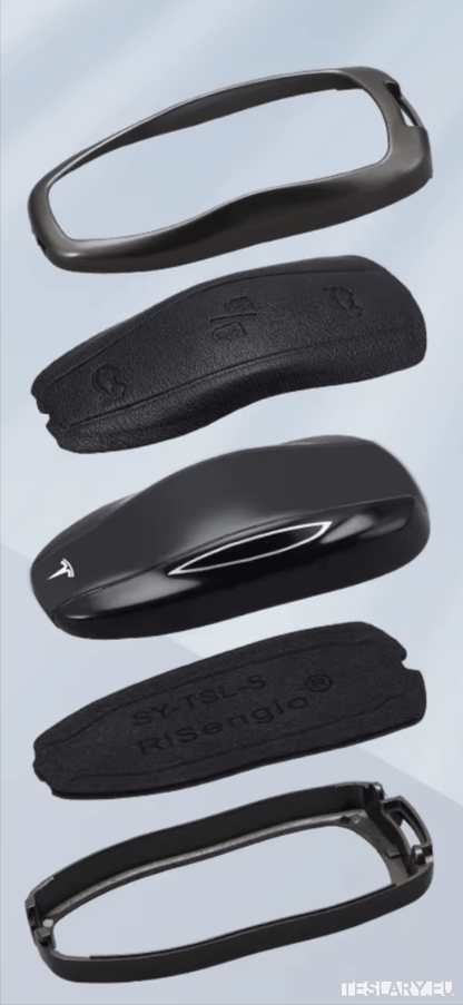 Zinc Alloy Car Smart Remote Key Case Full Cover Protection Shell Fob For Tesla Model 3 Model S Model Y Keychain Auto Accessories with Logo - TESLARY Tesla Shop Accessories Europe Nederlands Dublin Cork Ireland Deutschland Espana Alicante France Italia